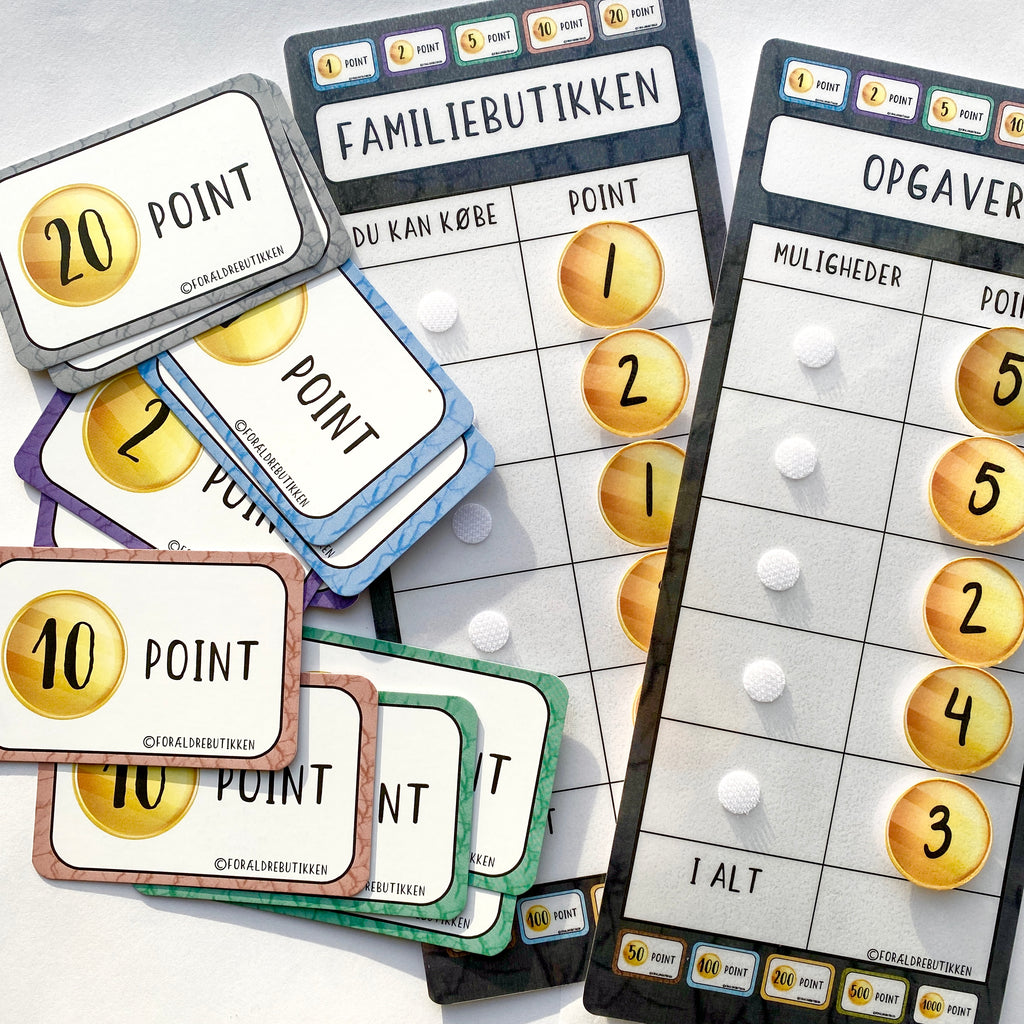 Pointsystemer – Gør læring sjov og belønnende – Forældrebutikken