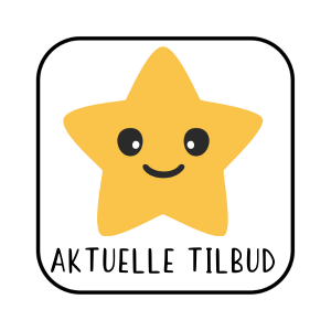 Forældrebutikkens logo for aktuelle tilbud på produkter til at skabe visuel struktur