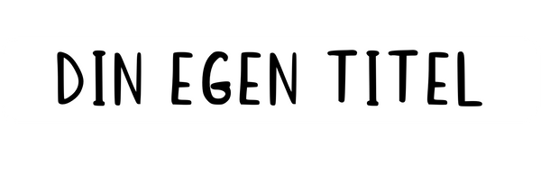 Titel til tjekliste, skema, kalender og tavle - Design selv
