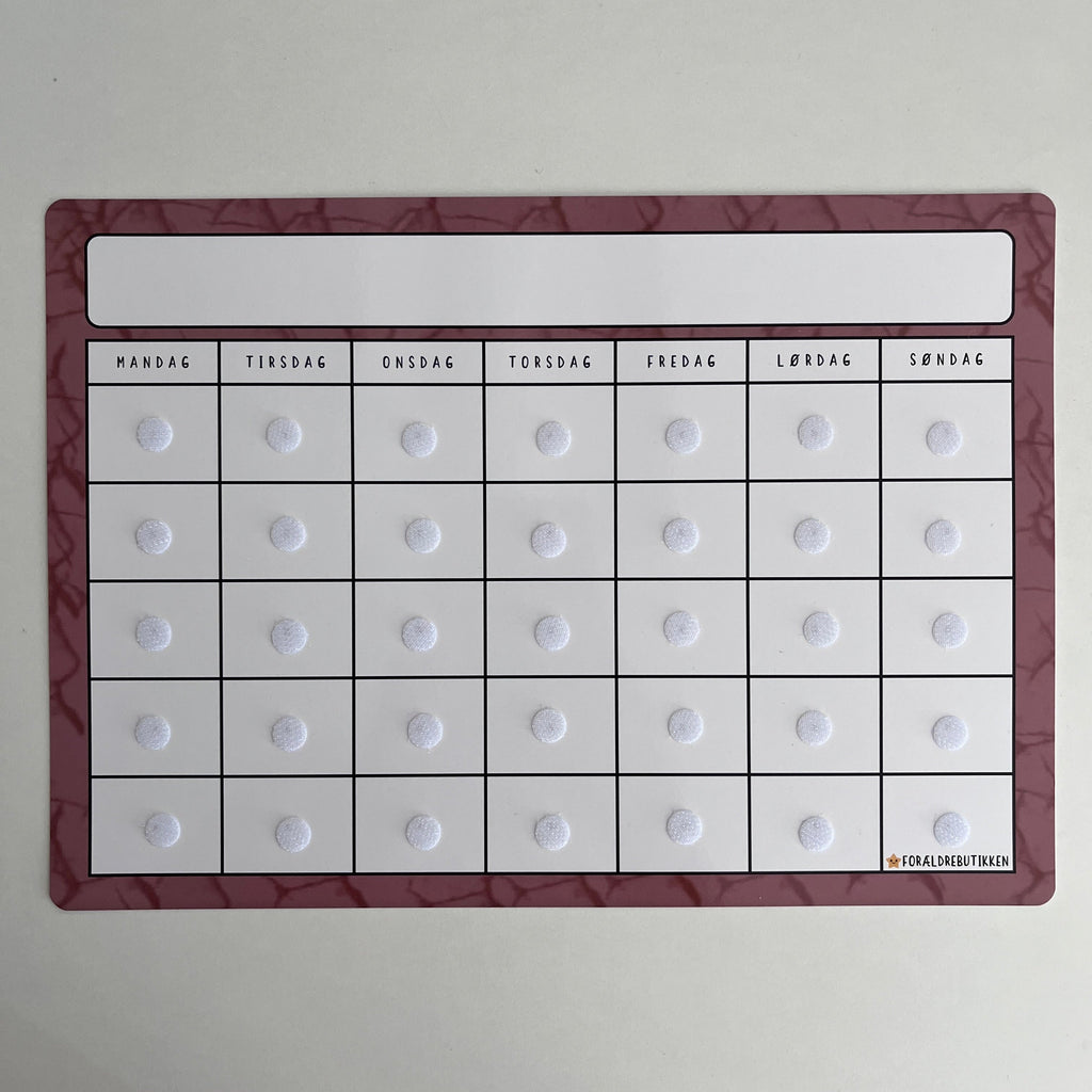 Fleksibel kalender, skoleskema, skema, uge kalender i CR