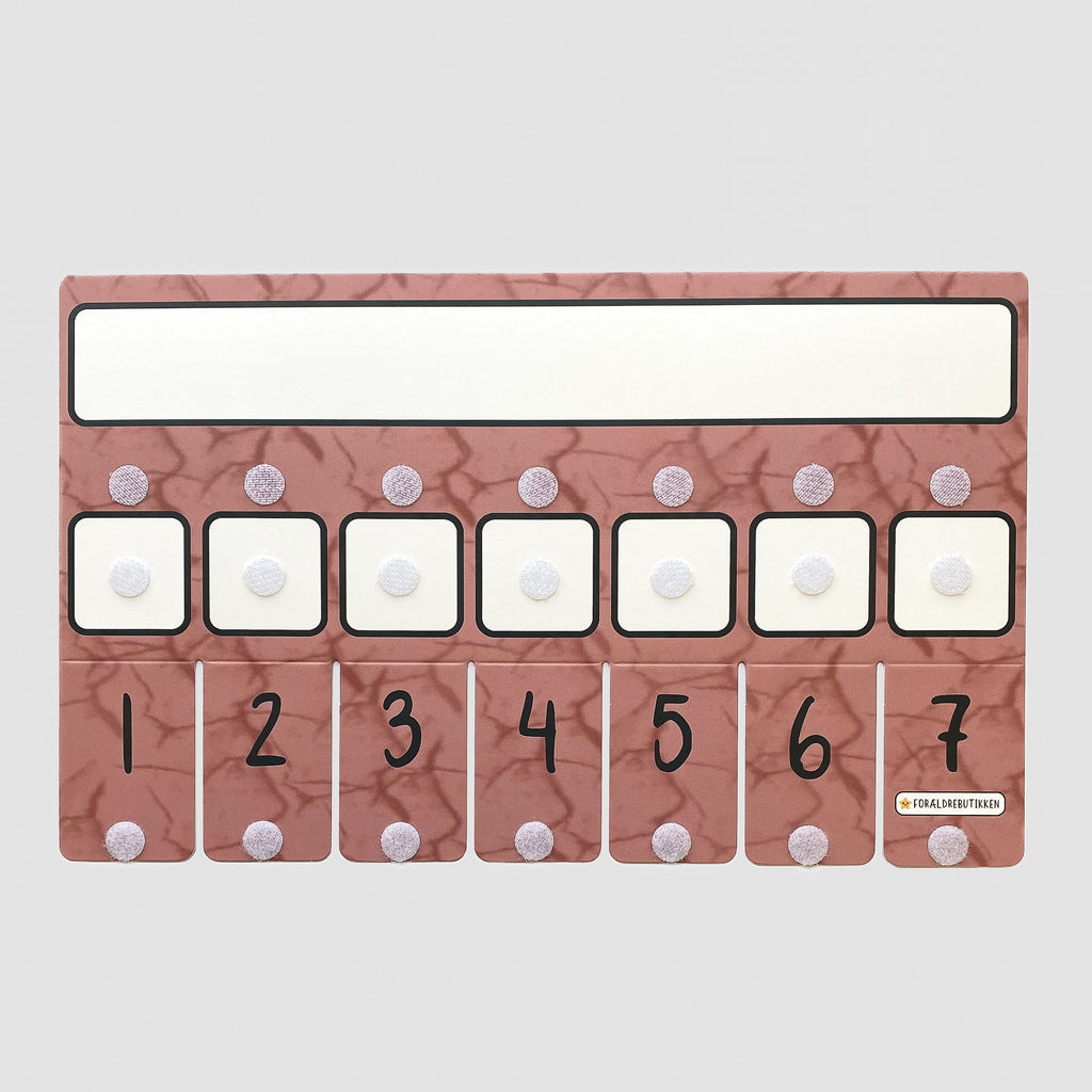 Fleksibel Tjekliste - 7 Låger Cracked Rosa Pædagogisk Legetøj