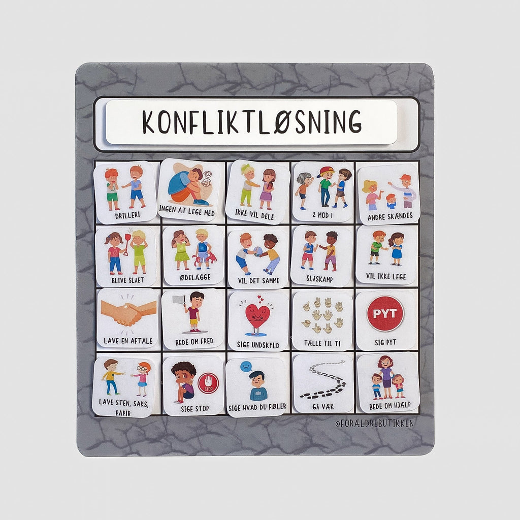 piktogramsættet konfliktløsning der rammesætter samtalen om konflikter men også løsnings muligheder
