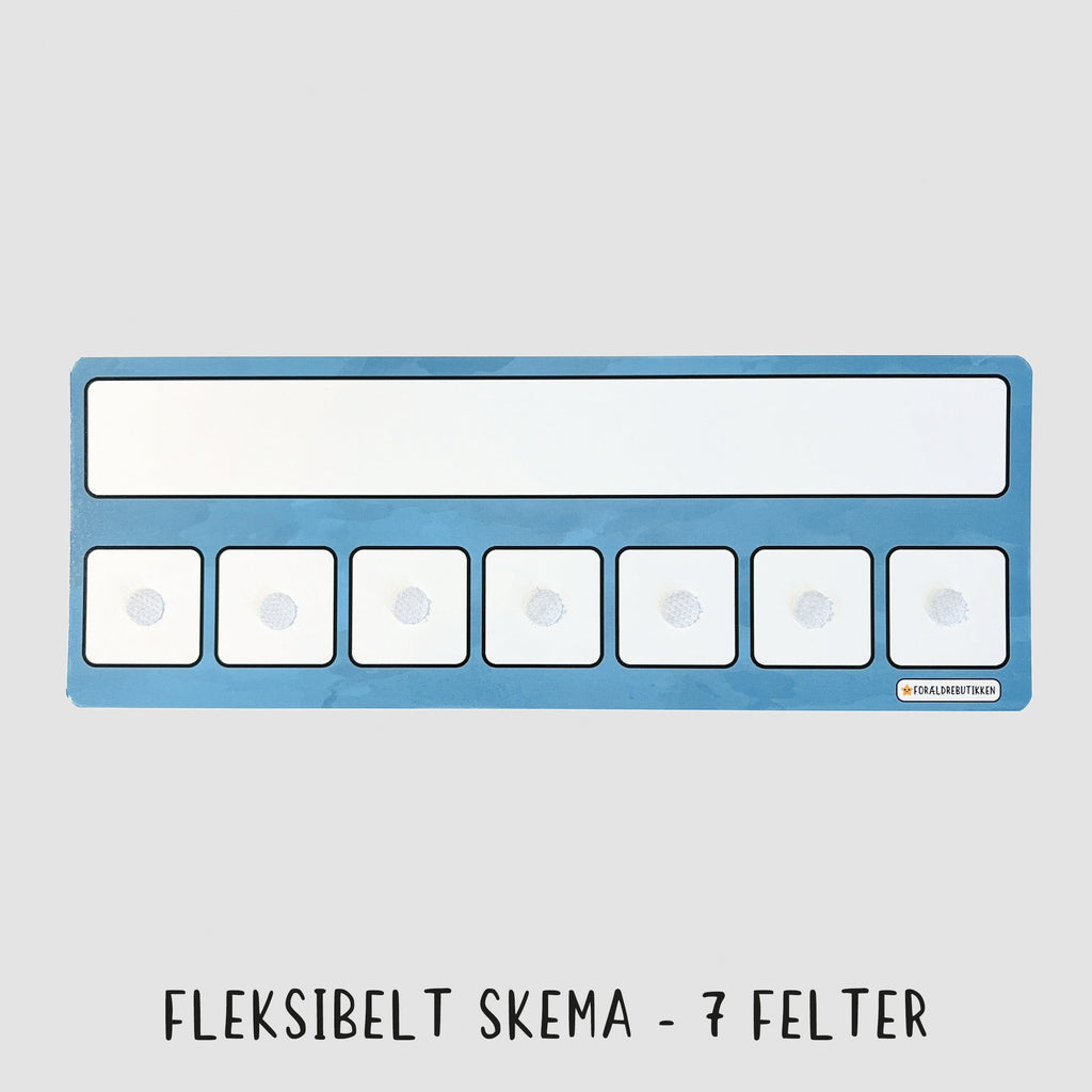 Pakkeløsning - 20 Hjemmeskole Glimmer Guld / Skema 7 Felter Pædagogisk Legetøj