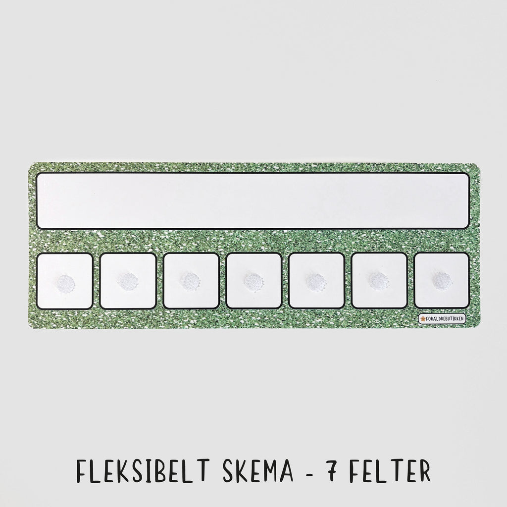 Pakkeløsning - Lille Bille Jul Glimmer Guld / Skema 7 Felter Pædagogisk Legetøj