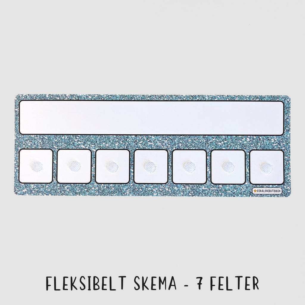 Pakkeløsning - Tøj Og Årstider Glimmer Guld / Skema 7 Felter Pædagogisk Legetøj