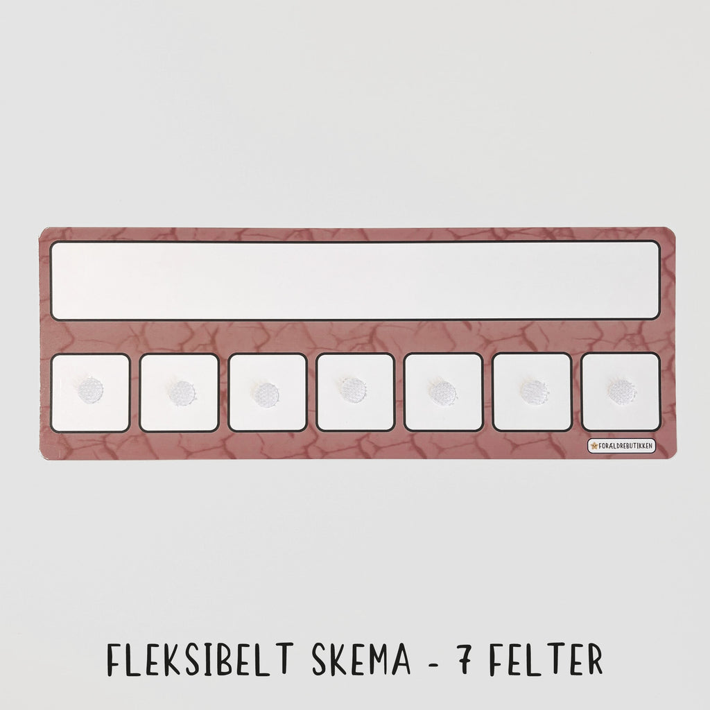 Pakkeløsning - Efterår Glimmer Guld / Skema 7 Felter Pædagogisk Legetøj