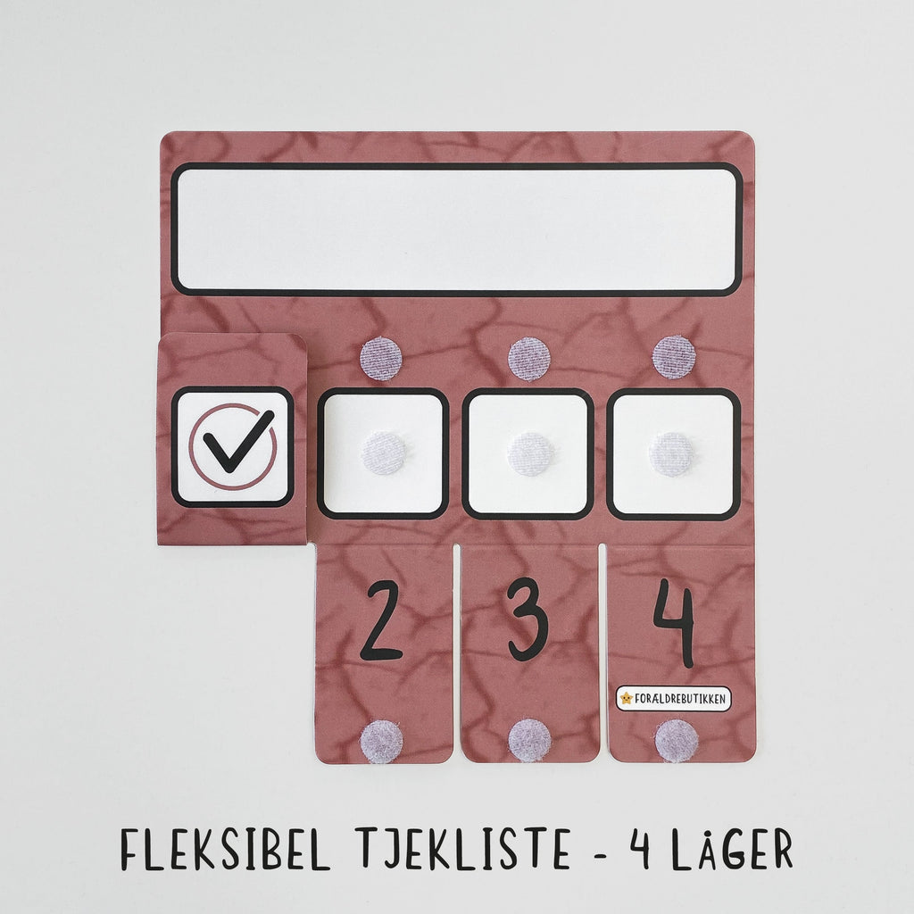 Pakkeløsning - Fødselsdag Lille Bille Cracked Blå / Tjekliste 4 Låger Pædagogisk Legetøj