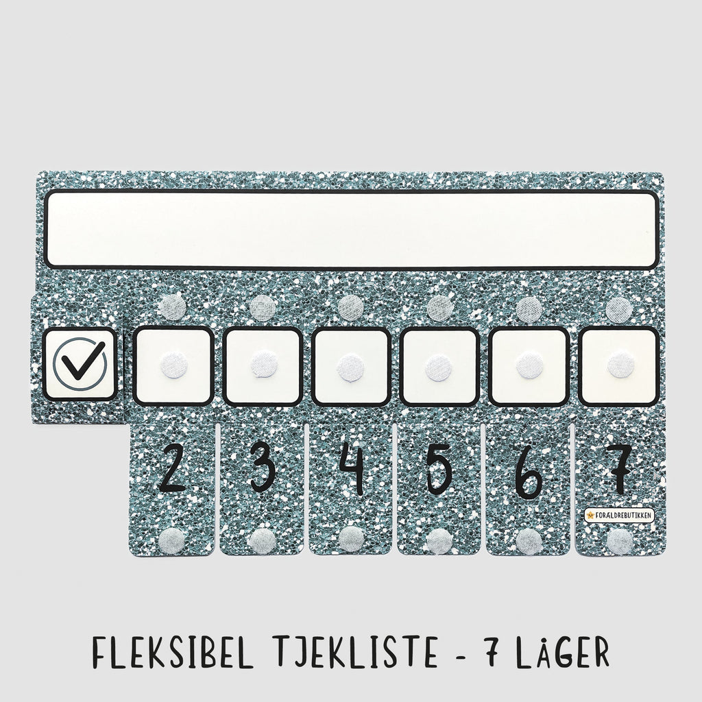 Pakkeløsning - Fødselsdag Glimmer Guld / Tjekliste 7 Låger Pædagogisk Legetøj