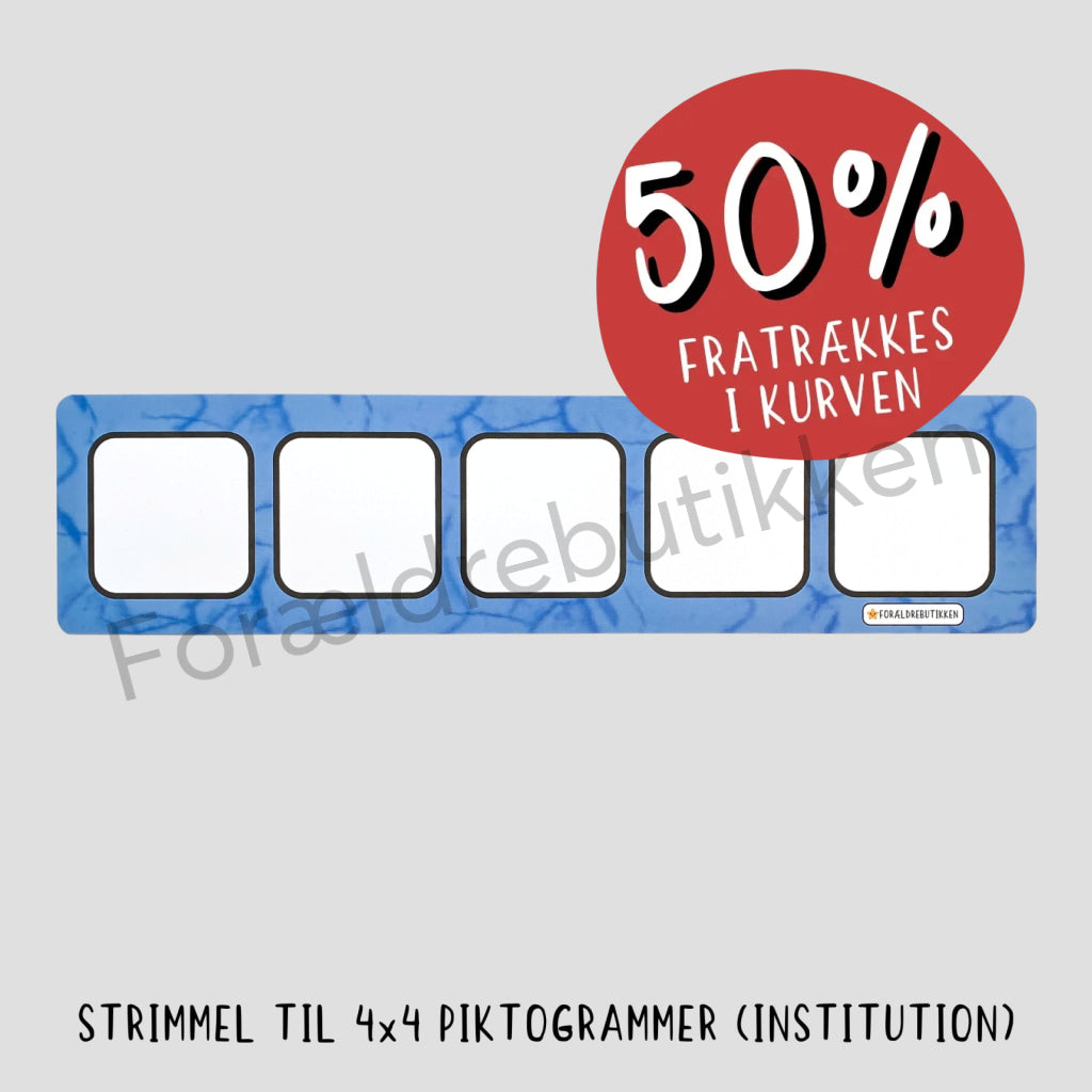 Fleksibel skema - Strimmel til institution 4X4 Pædagogisk legetøj