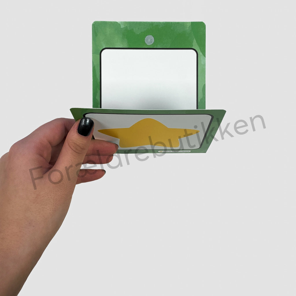 Fleksibel Tjekliste - 1 låge - Til Institution (10x10cm) Pædagogisk legetøj