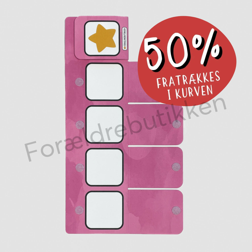 Fleksibel Tjekliste - 5 Låger - Til Institution (4x4cm) UDEN TITELFELT Pædagogisk legetøj