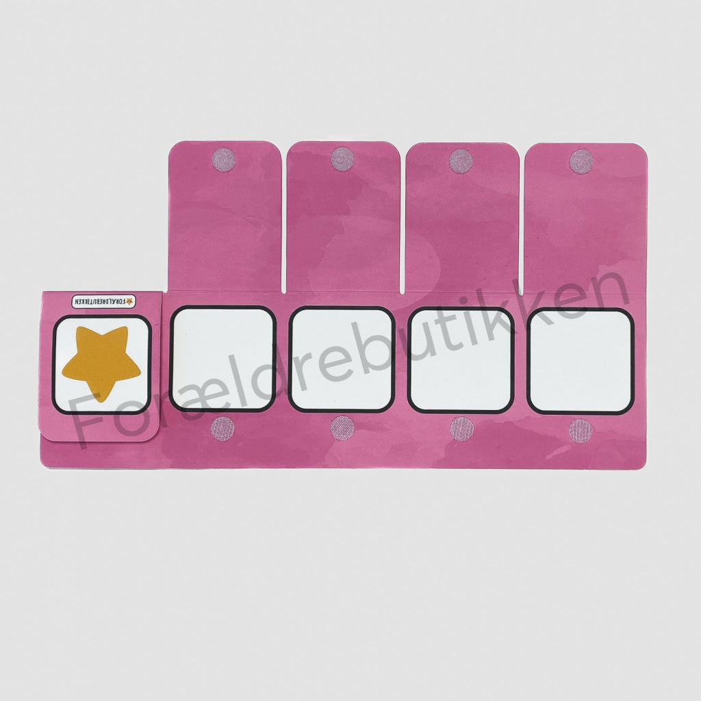 Fleksibel Tjekliste - 5 Låger - Til Institution (4x4cm) UDEN TITELFELT Pædagogisk legetøj