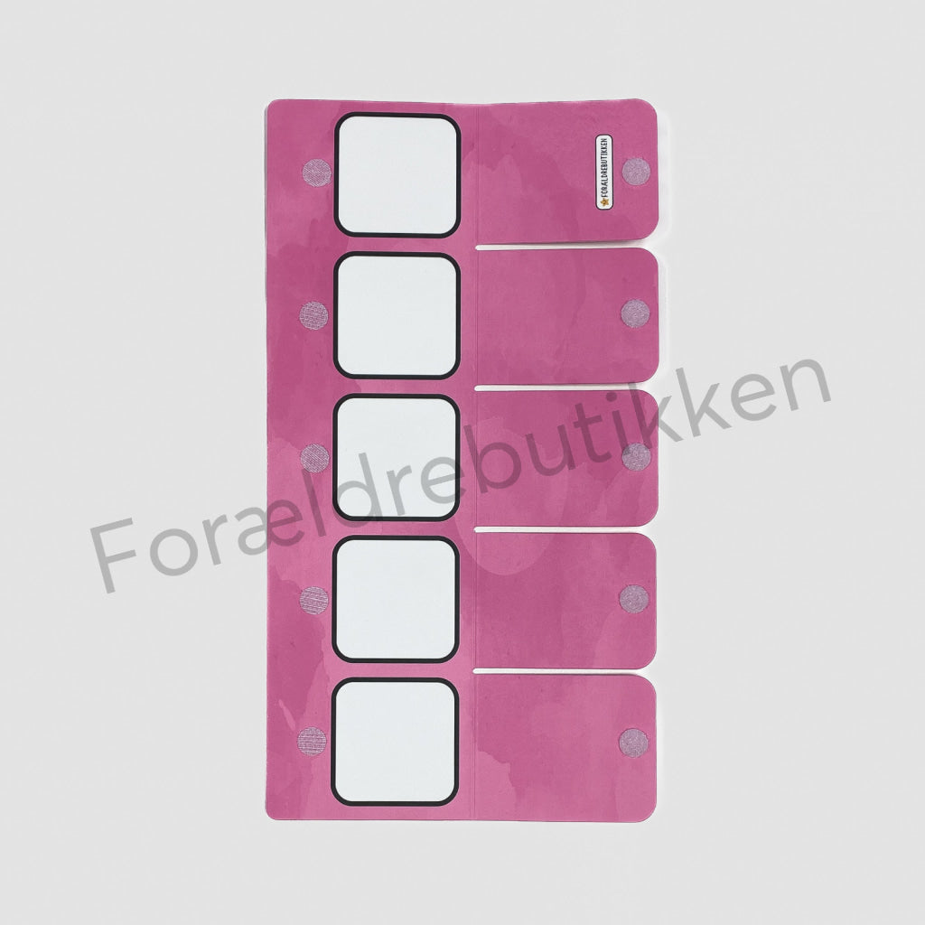 Fleksibel Tjekliste - 5 Låger - Til Institution (4x4cm) UDEN TITELFELT Pædagogisk legetøj