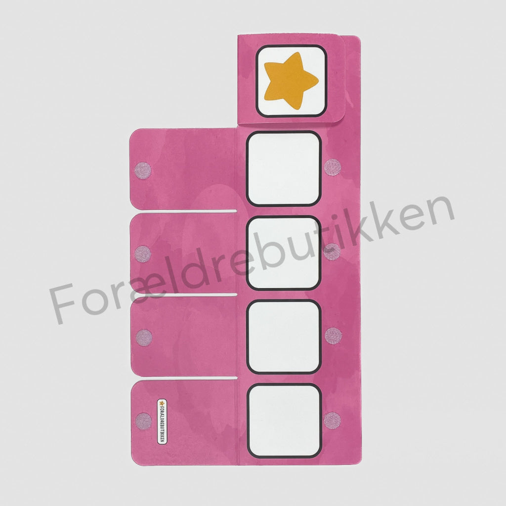 Fleksibel Tjekliste - 5 Låger - Til Institution (4x4cm) UDEN TITELFELT Pædagogisk legetøj