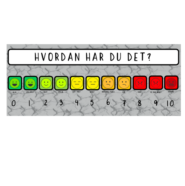 Lifeskill tjekliste - Hvordan har du det? - 11 felter