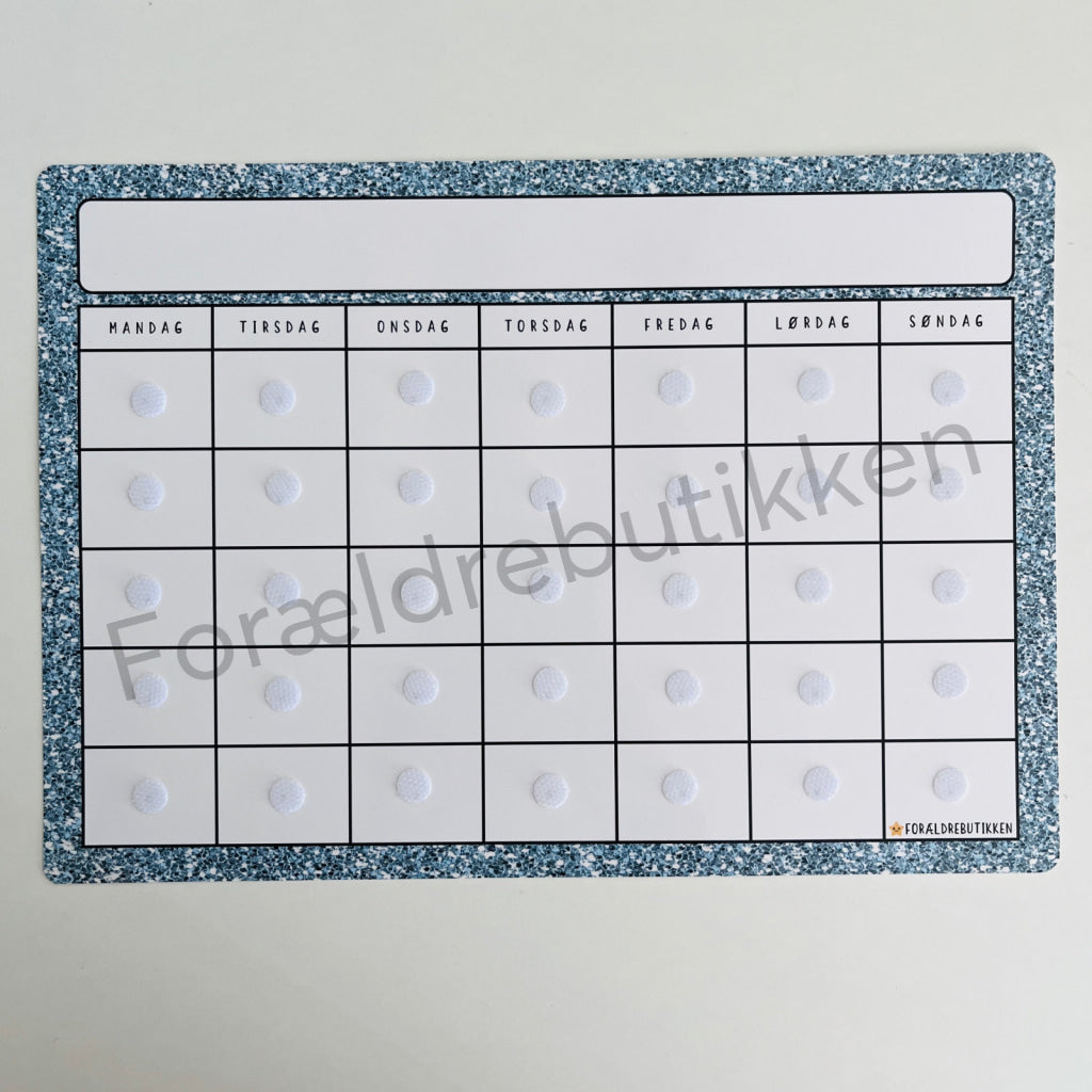 Fleksibel kalender, skoleskema, skema, uge kalender i GB