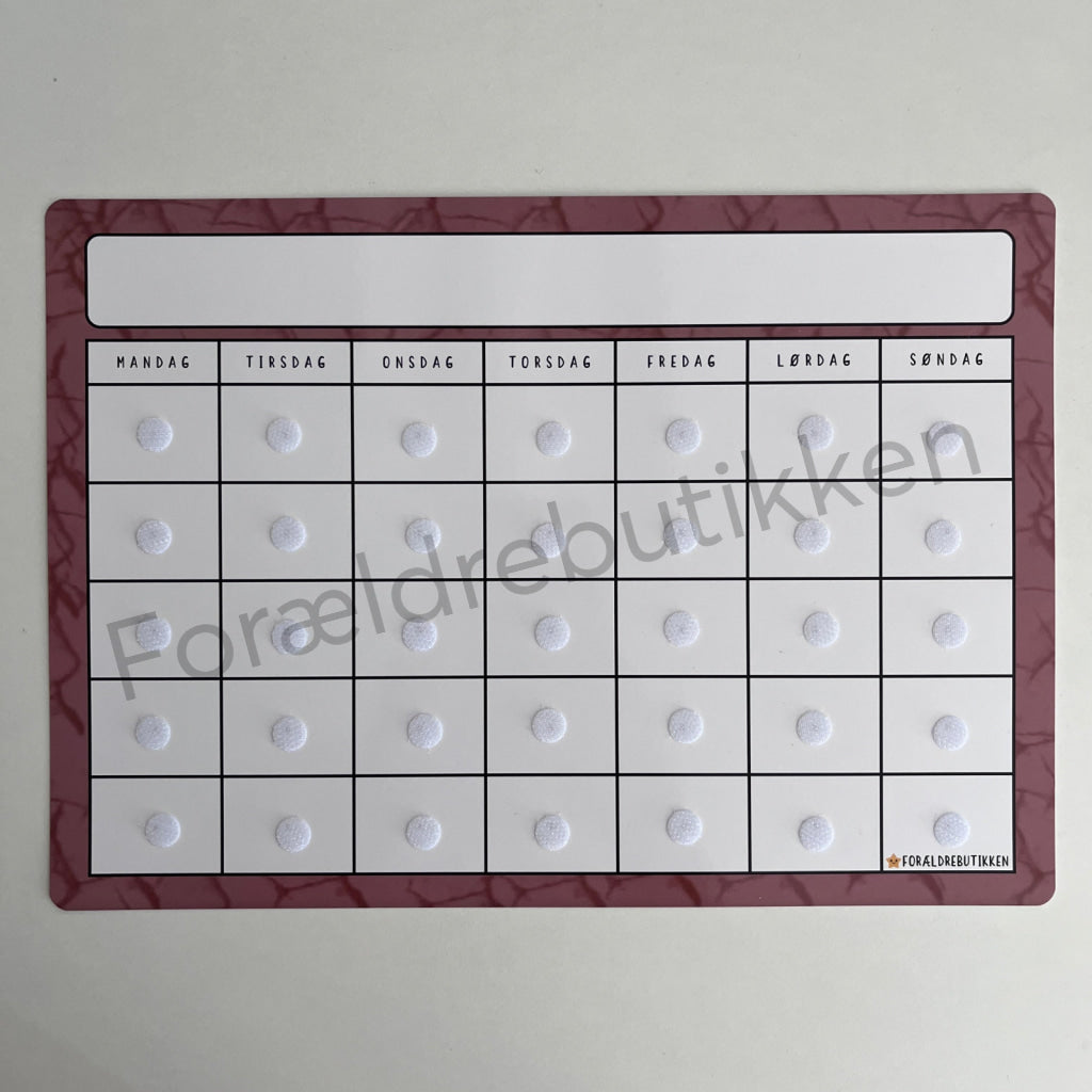 Fleksibel kalender, skoleskema, skema, uge kalender i CR