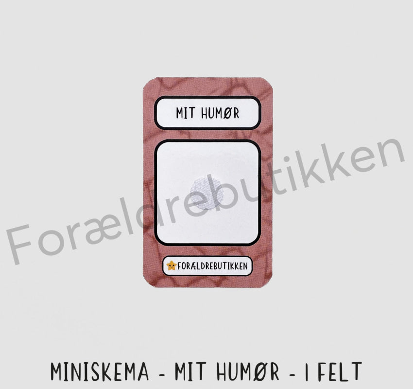 miniskema til følelses piktogrammerne, så dit barn tydeligt kan visualisere deres humør