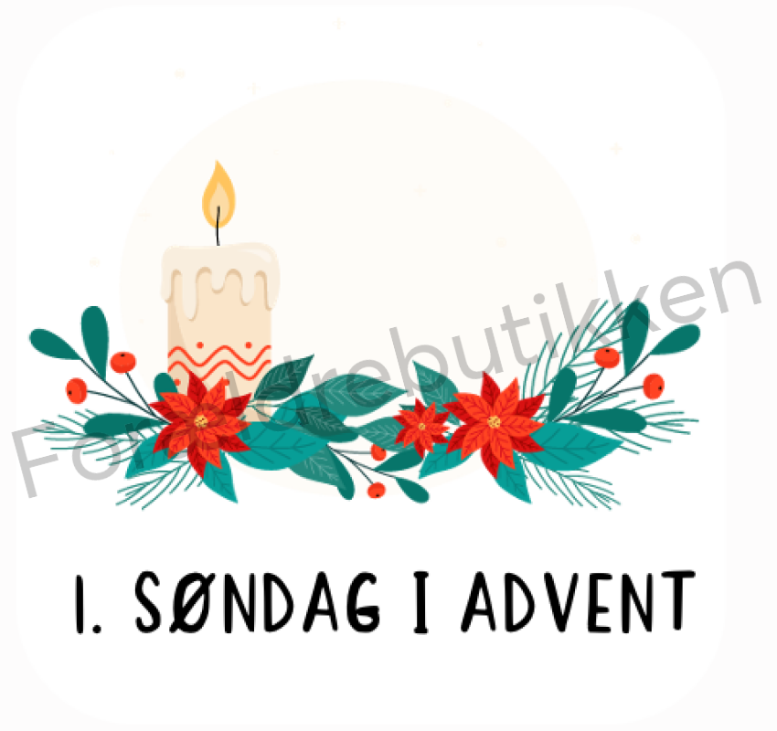 Piktogram Brik - 1. Søndag I Advent Pædagogisk Legetøj