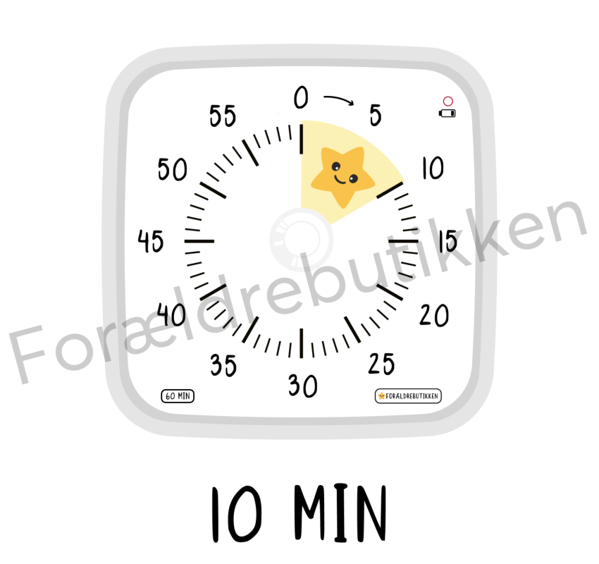 forældrebutikkens 10 min piktogram
