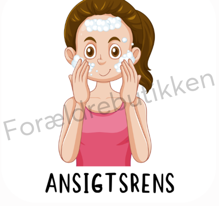 Piktogram - Ansigtsrens Pædagogisk legetøj