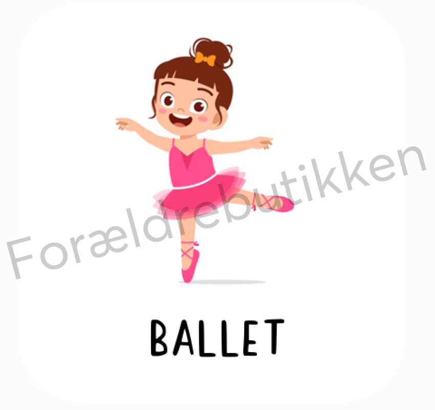 Piktogram - Ballet (Pige) Pædagogisk legetøj