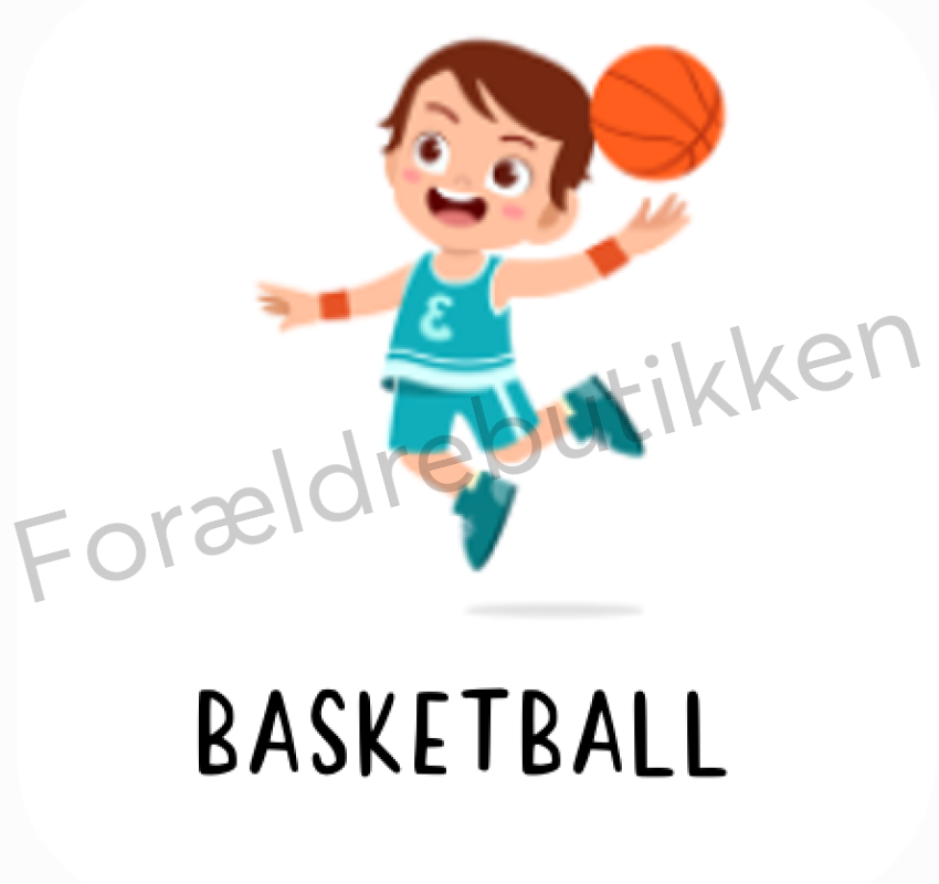 Piktogram - Basketball (Dreng) Pædagogisk legetøj