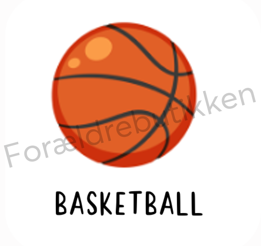 Piktogram - Basketball Pædagogisk legetøj
