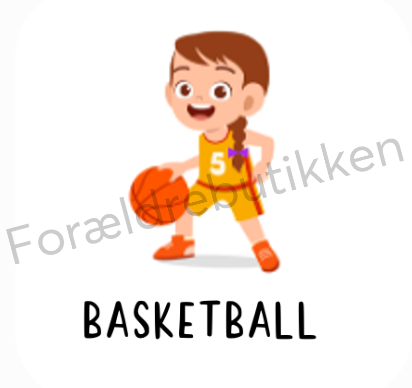Piktogram - Basketball (Pige) Pædagogisk legetøj