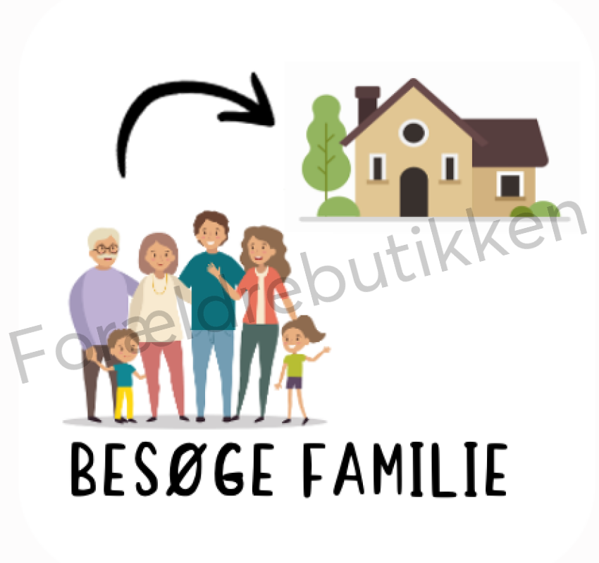 Piktogram Brik - Besøge Familie Pædagogisk Legetøj