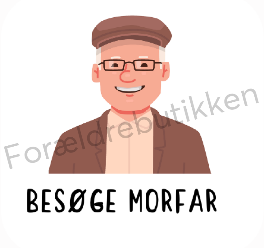 Piktogram Brik - Besøge Morfar Pædagogisk Legetøj