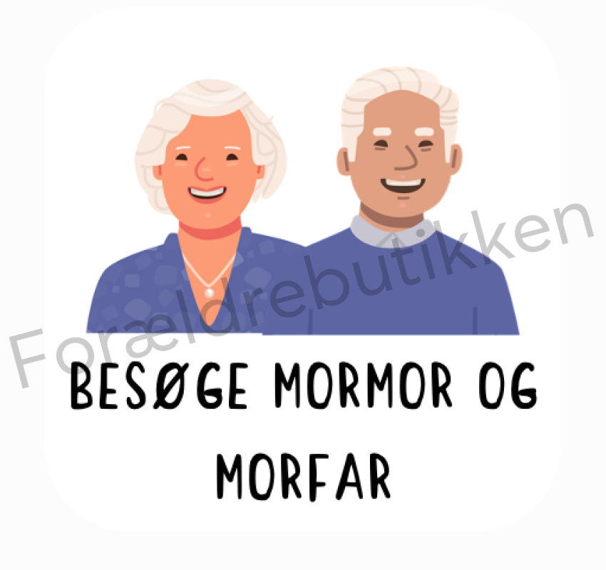 Piktogram Brik - Besøge Mormor Og Morfar Pædagogisk Legetøj