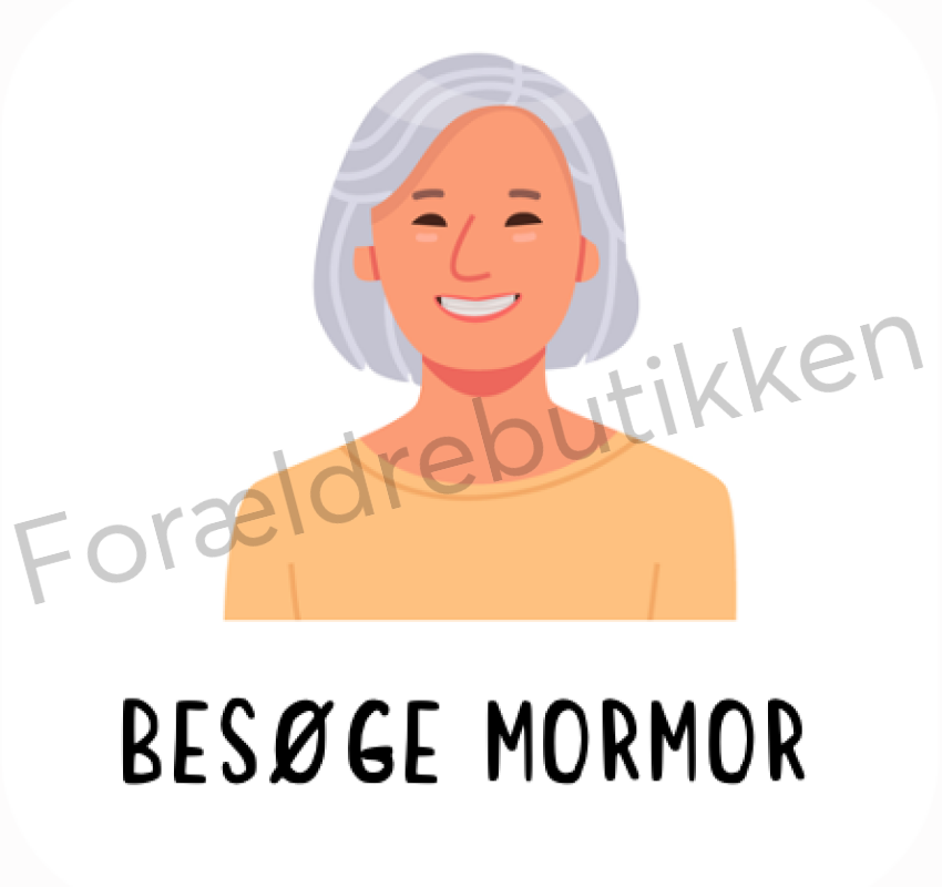 Piktogram Brik - Besøge Mormor Pædagogisk Legetøj