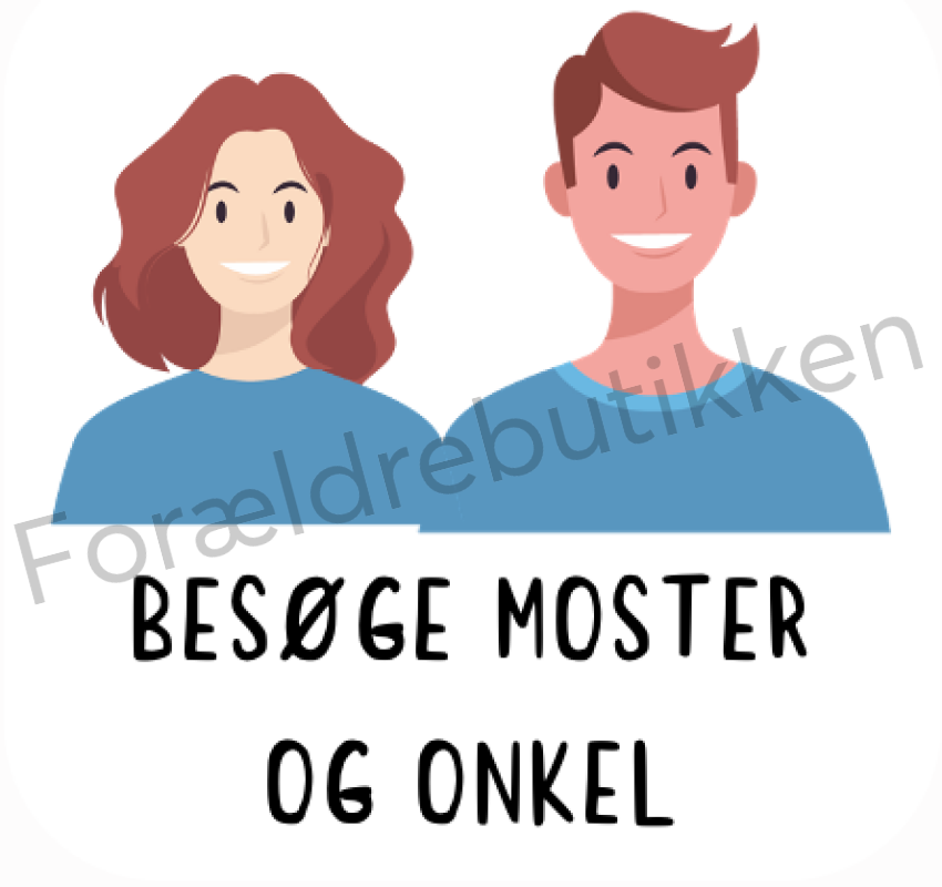 Piktogram Brik - Besøge Moster Og Onkel Pædagogisk Legetøj