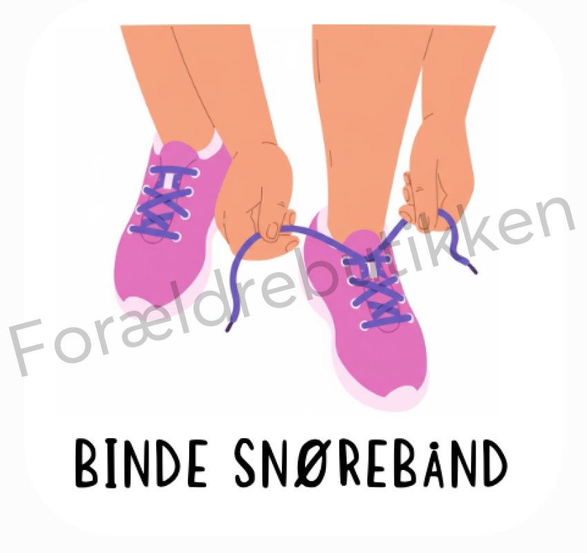 Piktogram - Binde snørebånd Pædagogisk legetøj