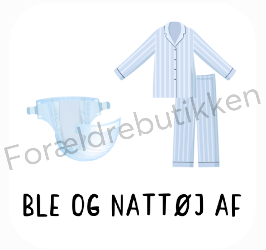 Piktogram - Ble Og Nattøj Af Pædagogisk Legetøj