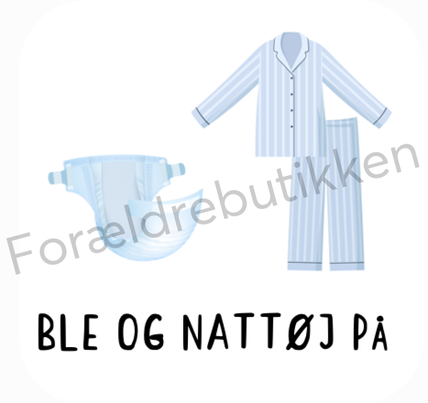 Piktogram - Ble Og Nattøj På Pædagogisk Legetøj