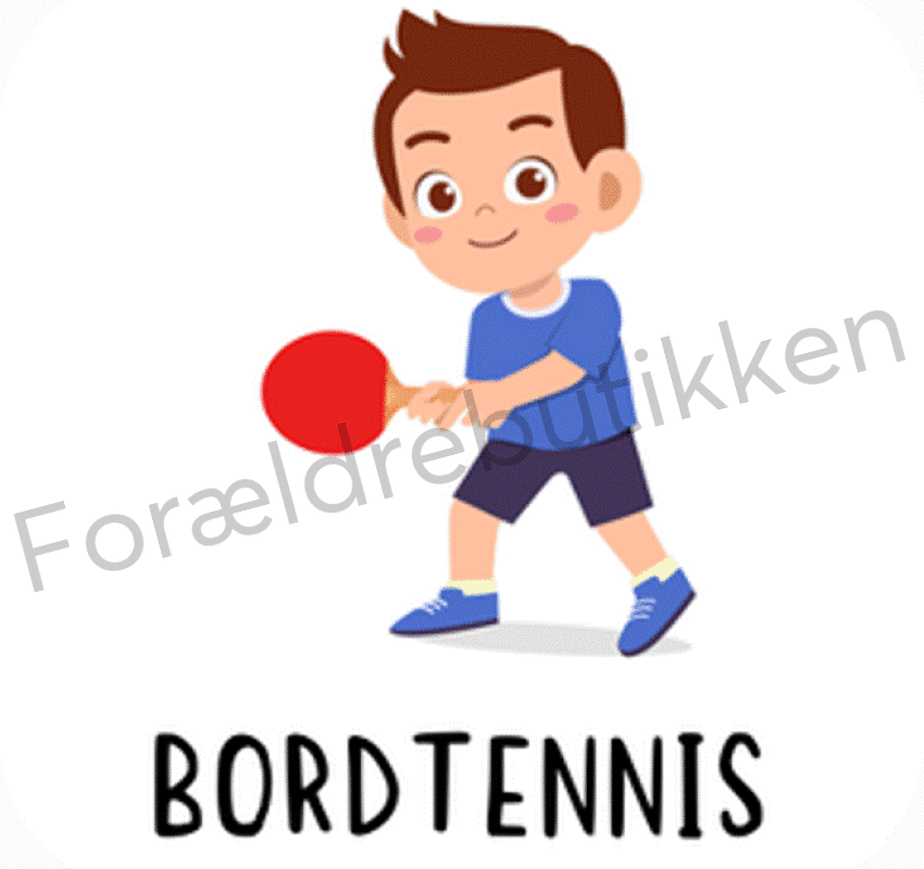 piktogrambrik - dreng der spiller bordtennis