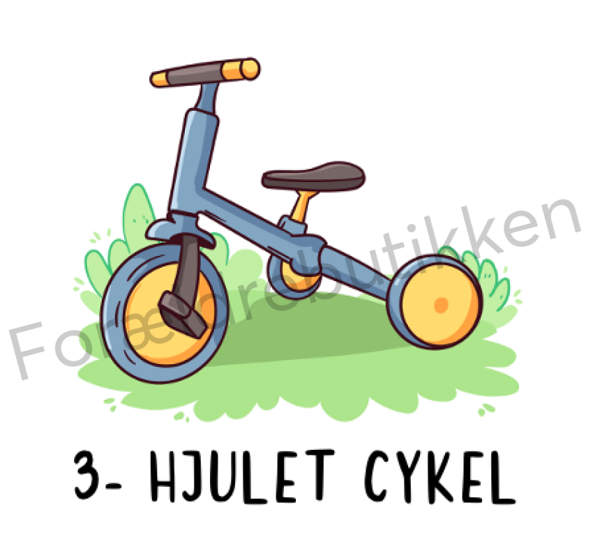 Piktogram Brik - 3-Hjulet Cykel Pædagogisk Legetøj