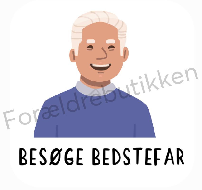 Piktogram Brik - Besøge Bedstefar Pædagogisk Legetøj