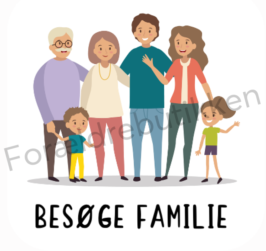 Piktogram Brik - Besøge Familie Pædagogisk Legetøj