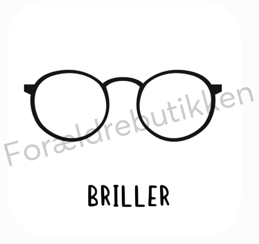 Piktogram Brik - Briller #2 Pædagogisk Legetøj
