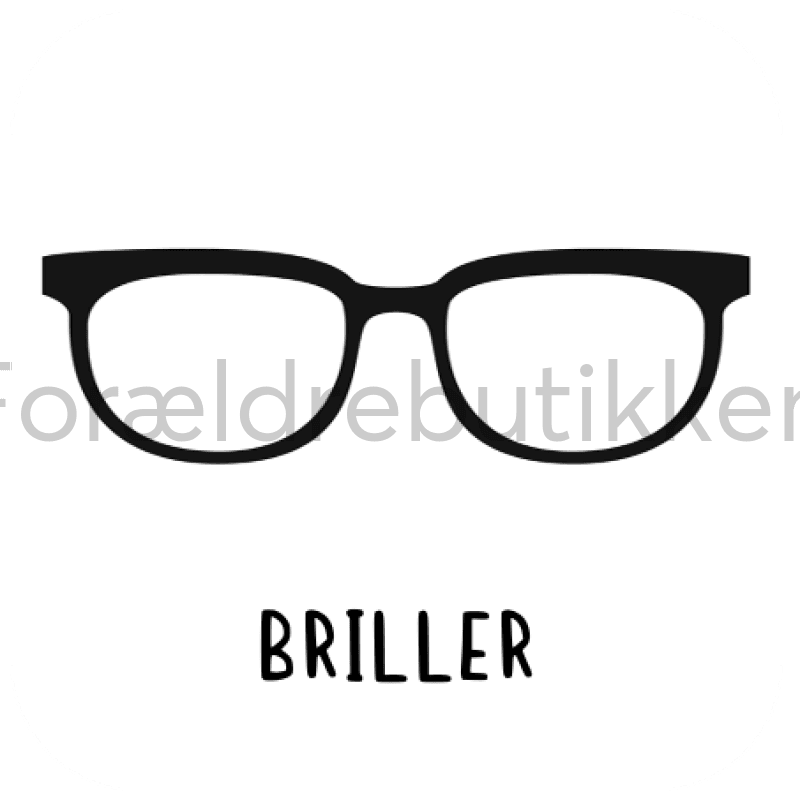 Piktogram Brik - Briller #3 Pædagogisk Legetøj