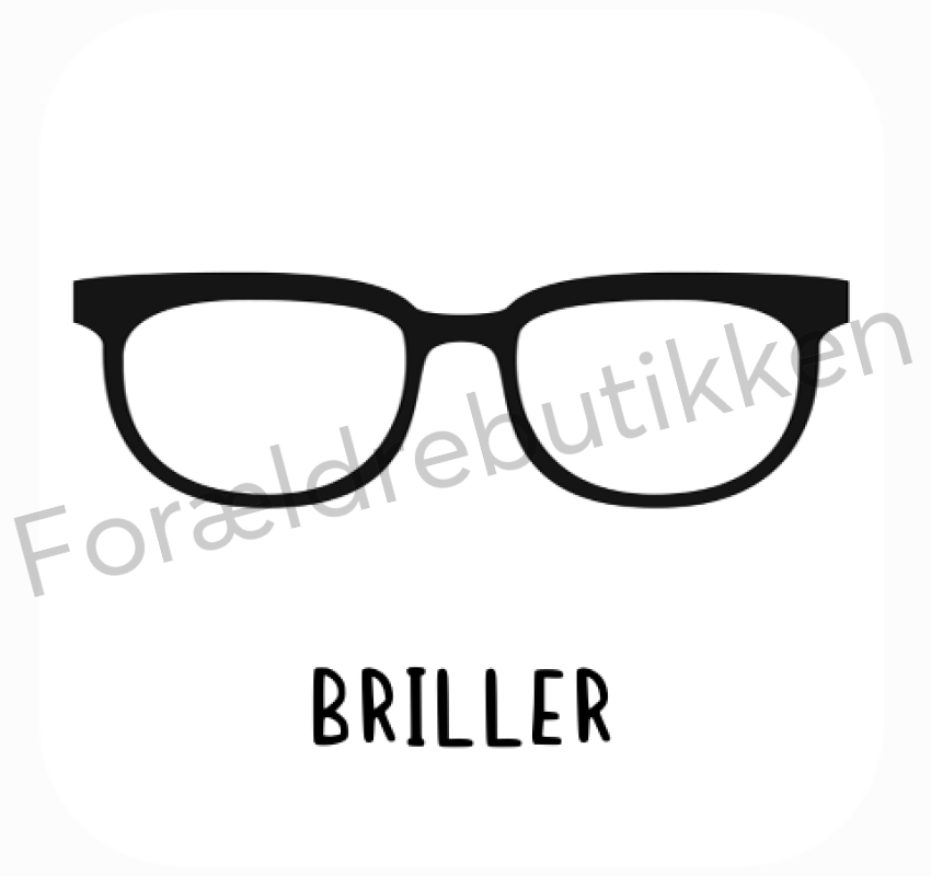 Piktogram Brik - Briller #3 Pædagogisk Legetøj