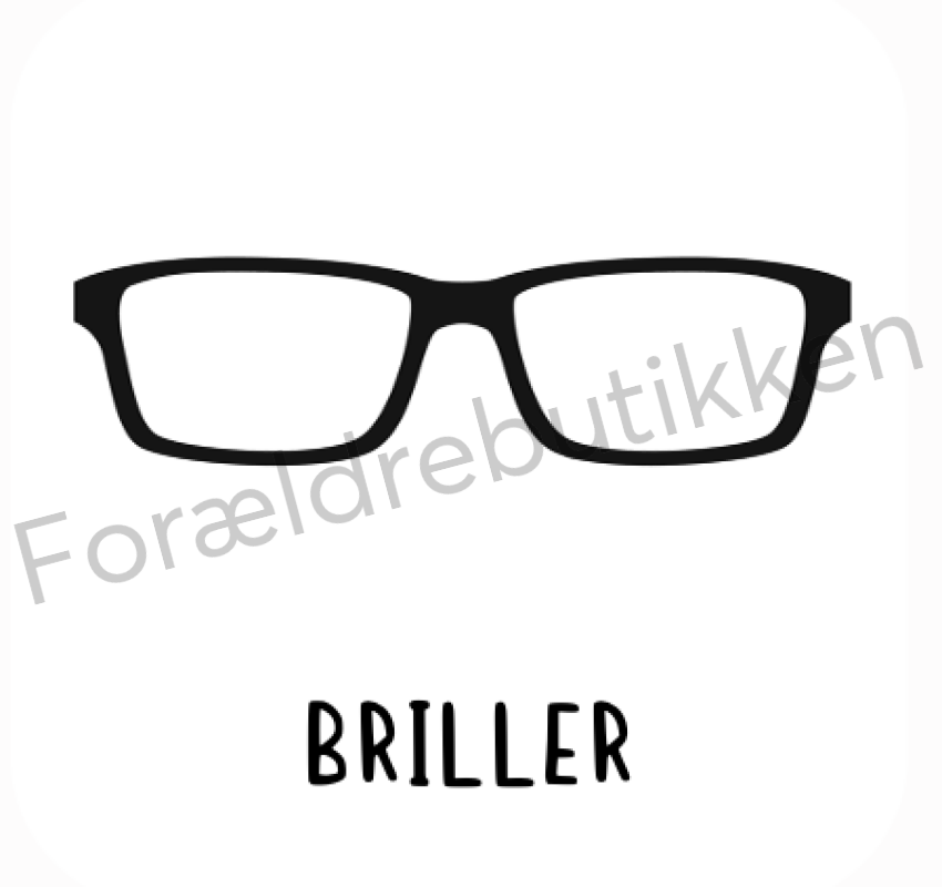 Piktogram Brik - Briller #4 Pædagogisk Legetøj