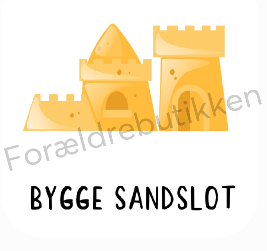 Piktogram Brik - Bygge Sandslot Pædagogisk Legetøj