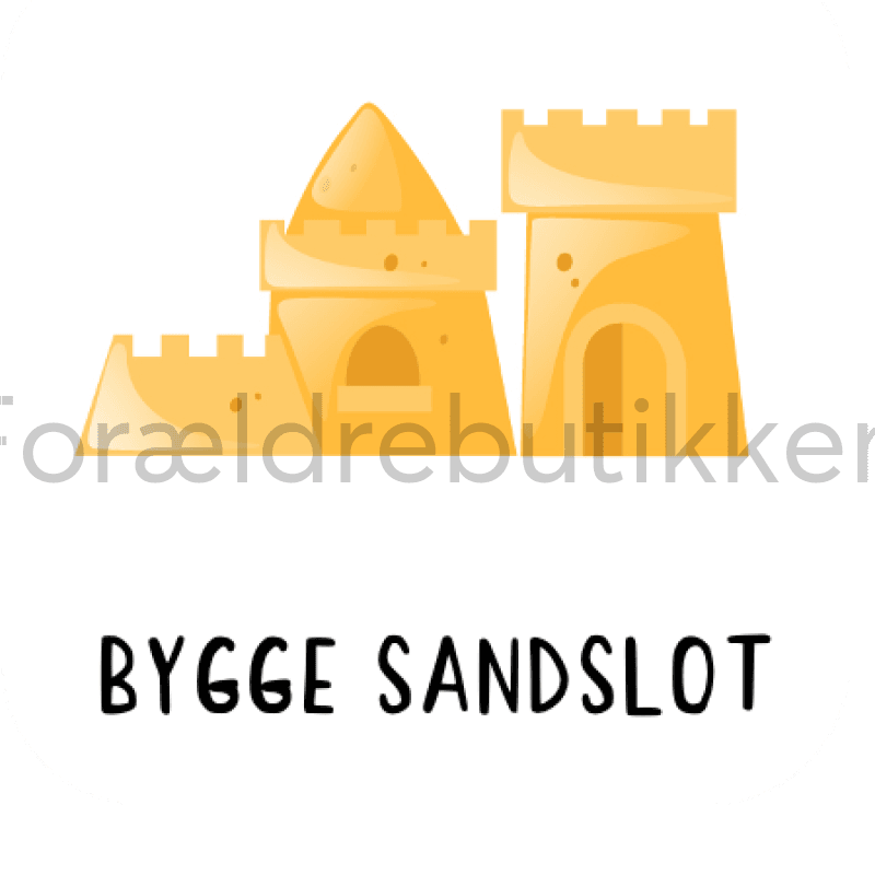 Piktogram Brik - Bygge Sandslot Pædagogisk Legetøj