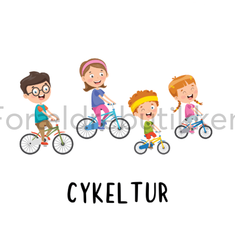 Piktogram Brik - Cykel Tur Pædagogisk Legetøj