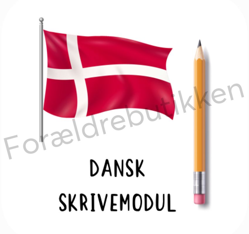 Piktogram Brik - Dansk Skrivemodul Pædagogisk Legetøj