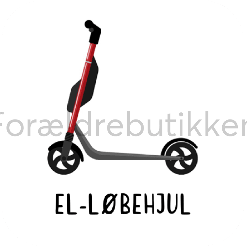 Piktogram Brik - El-Løbehjul Pædagogisk Legetøj